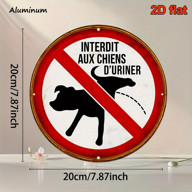 A Vintage Decorative Sign Made of Aluminum, Measuring 20.32X20.32 cm, Featuring a Message about 