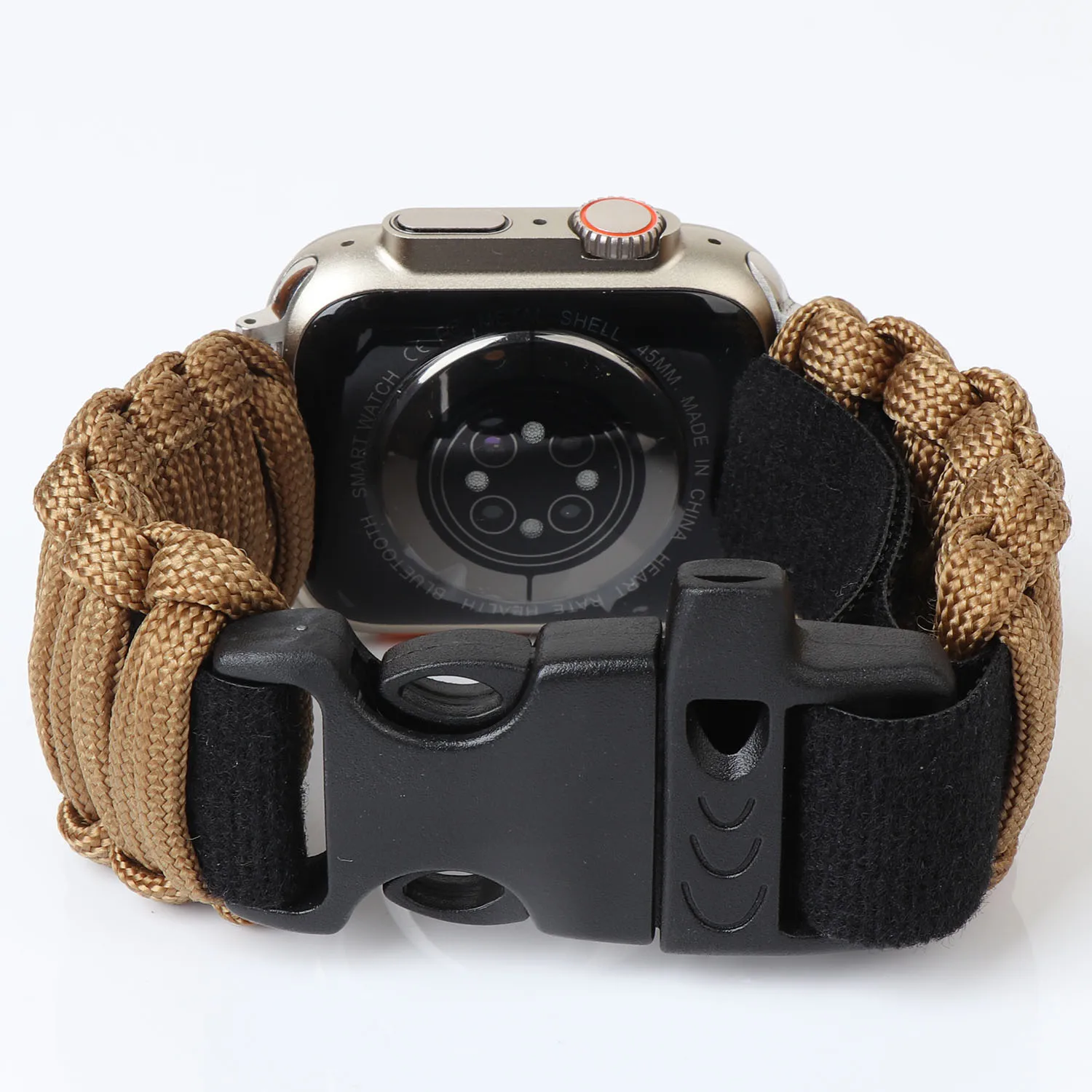 Outdoors Survival Rope Strap for Apple Watch 49mm 45mm 44mm 42mm 38/40/41mm Bracelet for Iwatch 5 6 SE 4 3 7 8 Ultra Sport Band