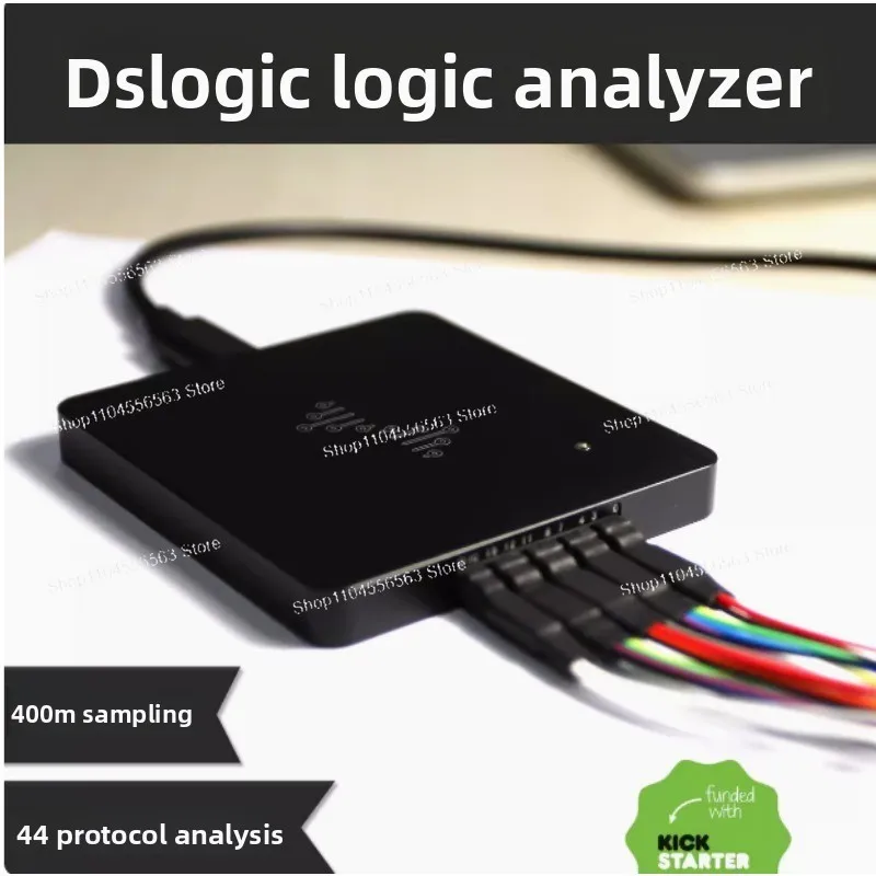 

DSLogic U2Basic / DSLogic Plus 16CH Logic Analyzer USB 2.0 100MHz Sampling Rate 64Mbits Hardware Memory Debugging