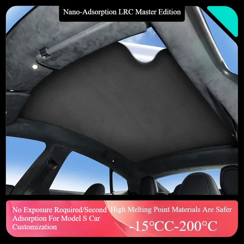 Suitable For 14-23 Tesla Model S Sunroof Sunshade Tesla Panoramic Canopy Roof Sun Protection And Heat Insulation Shield