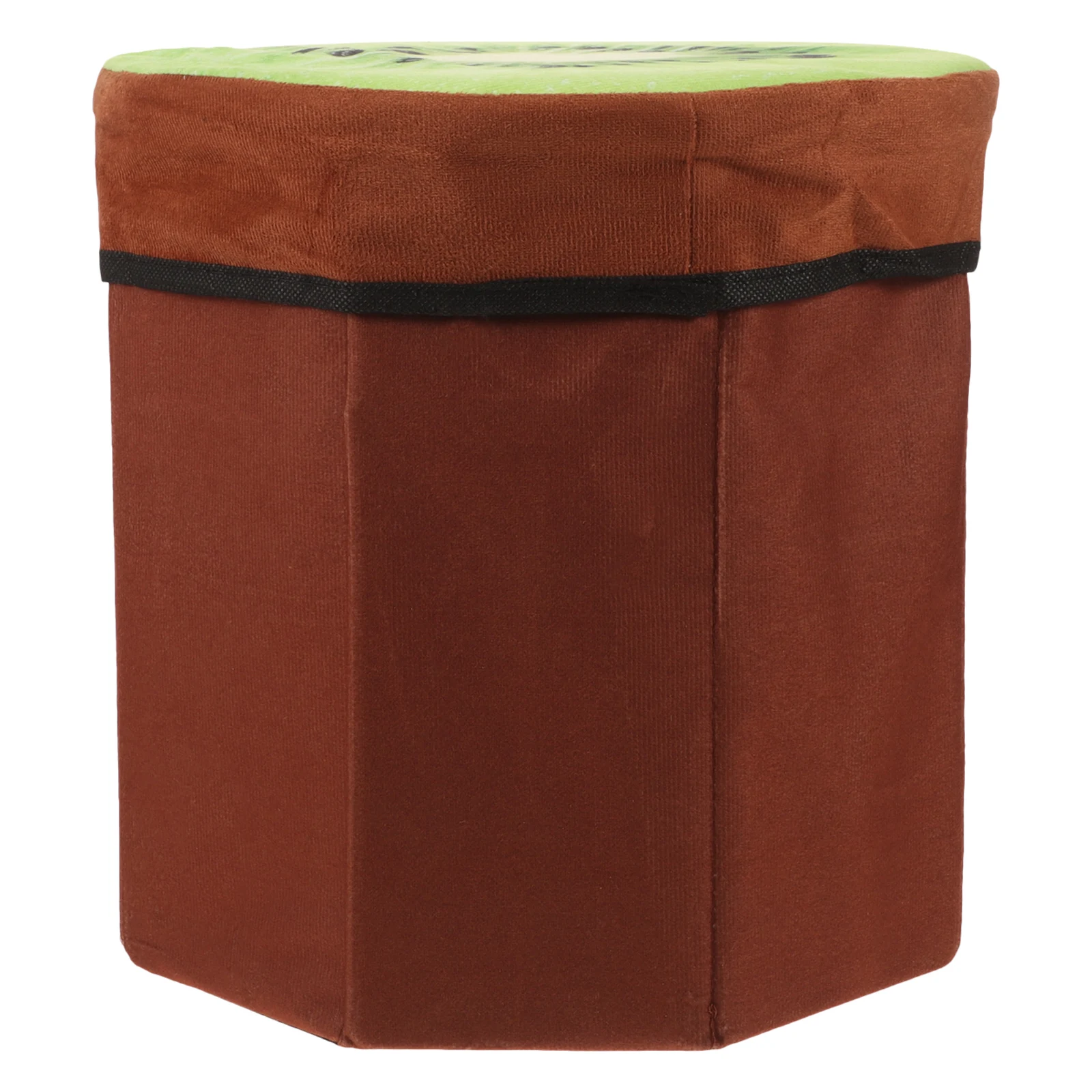 

Fruit Velvet Box Stool Small Footstool Multifunction Folding Kids Room Decor Fruit Shape Design Premium Quality