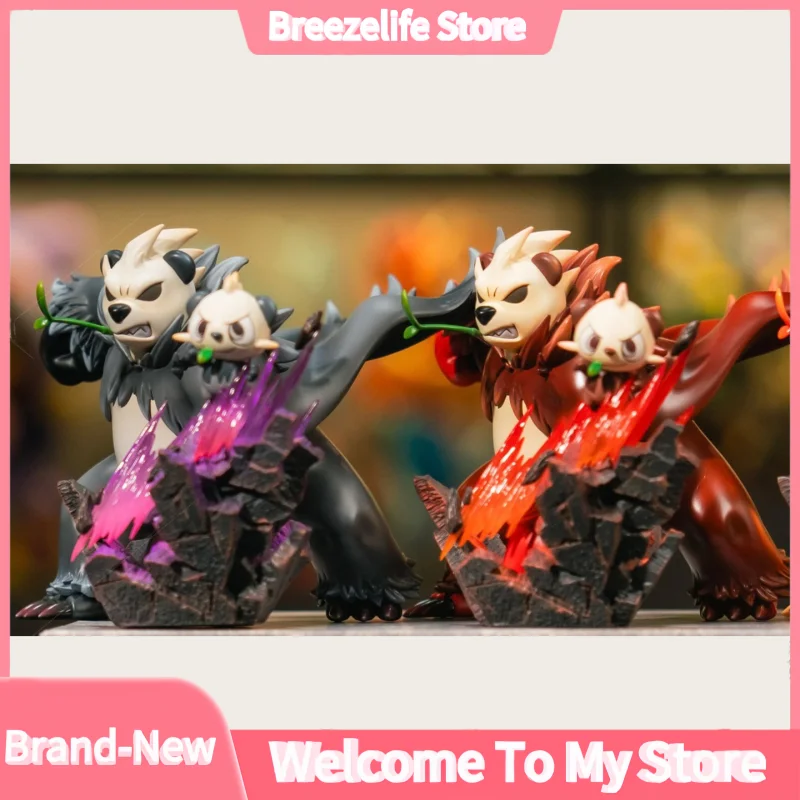 Nuevo Set de Evolución de Pokémon Pancham, Figura de Anime Pangoro, Figura Coleccionable Original en Variante de Color, Modelo GK, Estatua Coleccionable, Juguetes de Cumpleaños