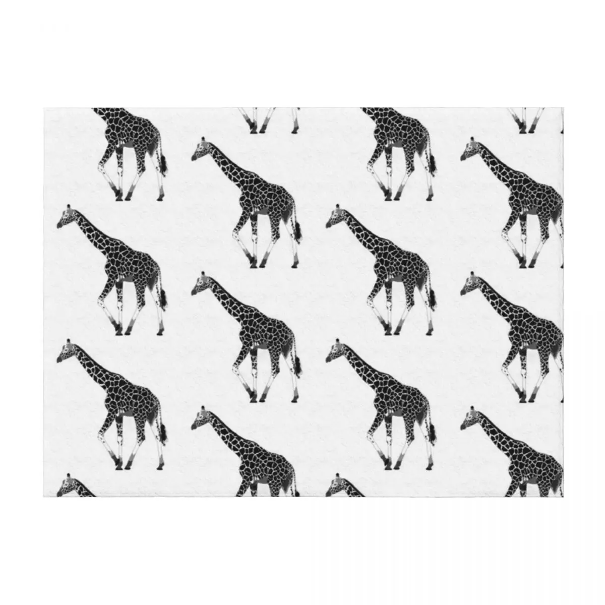 Monochrome Giraffe Throw Blanket Travel Sofa for sofa Thermal Blankets