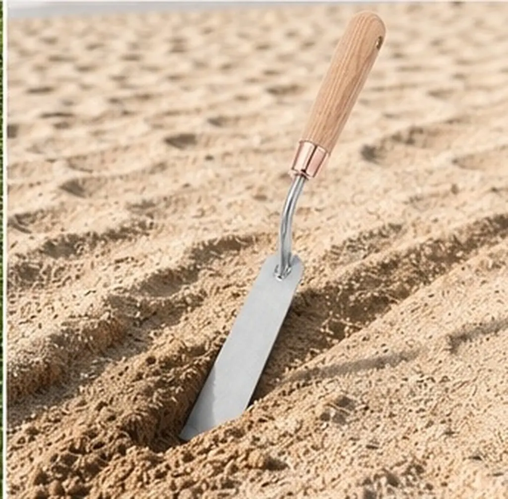 Baseball Base Digger Tool Stainless Steel Trenching Spade Heavy Duty Soil Digging Tool for Softball Field Maintenance Yard