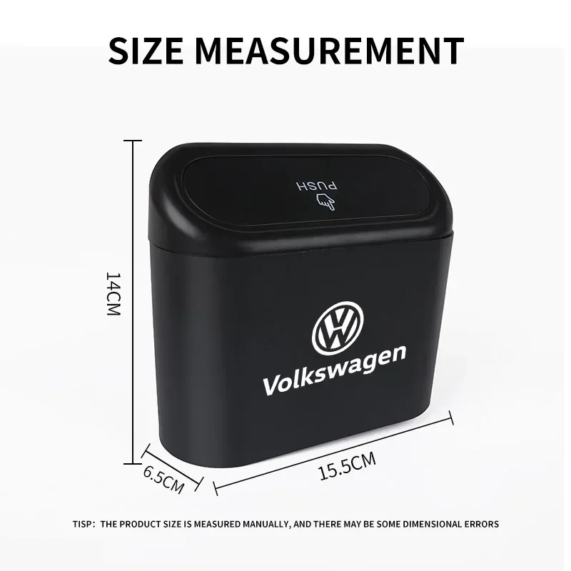 سلة مهملات السيارة صندوق تخزين مركبة متعددة الوظائف كيس غبار القمامة ل Volkswagen VW Golf 4 R Rline Caddy Tiguan Polo Scirocco