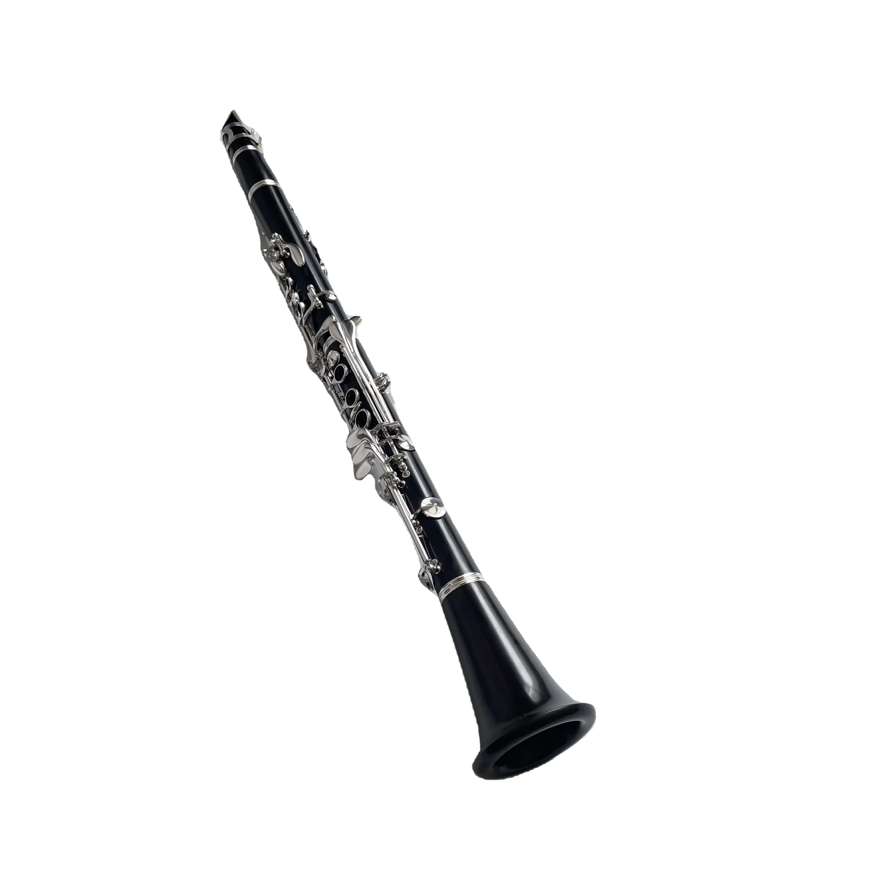 

Afanti Clarinet 17 Keys Bb Ebony Body Clarinet Musical Instrument with Silver Plated Keys