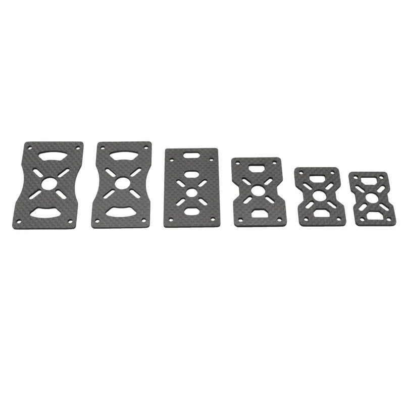 10PCS DIY 12/16/20/22/25/30mm Tube Clamp 3K Carbon Fiber Plate Motor Fixed Mount Clip Holder Bracket for RC FPV Drone Quadcopter