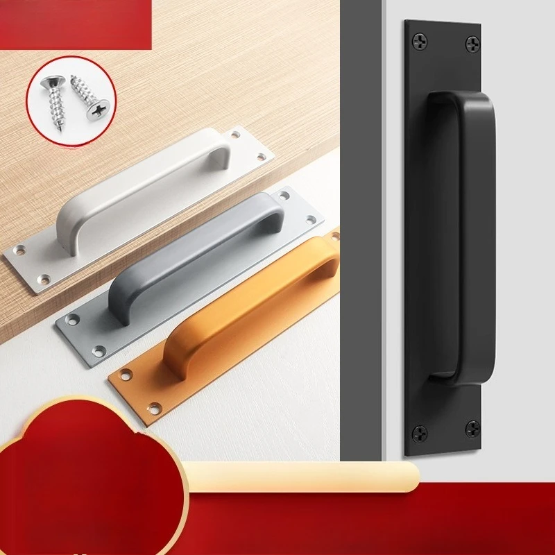 

Дверная ручка для поверхностного монтажа для раздвижных дверей ванной комнаты из стекла и дерева с предварительно просверленными отверстиями