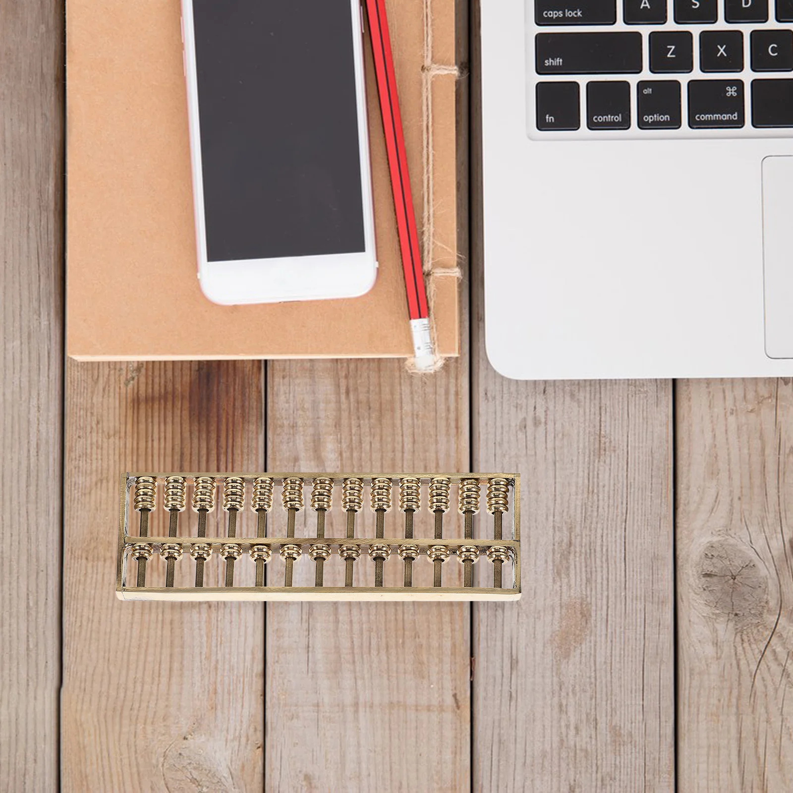 

Brass Abacus Retro Home Decor Abacus Brass Statue 13 Beads Mini Desk Statue Chinese Style Office Craft Vintage Figurine