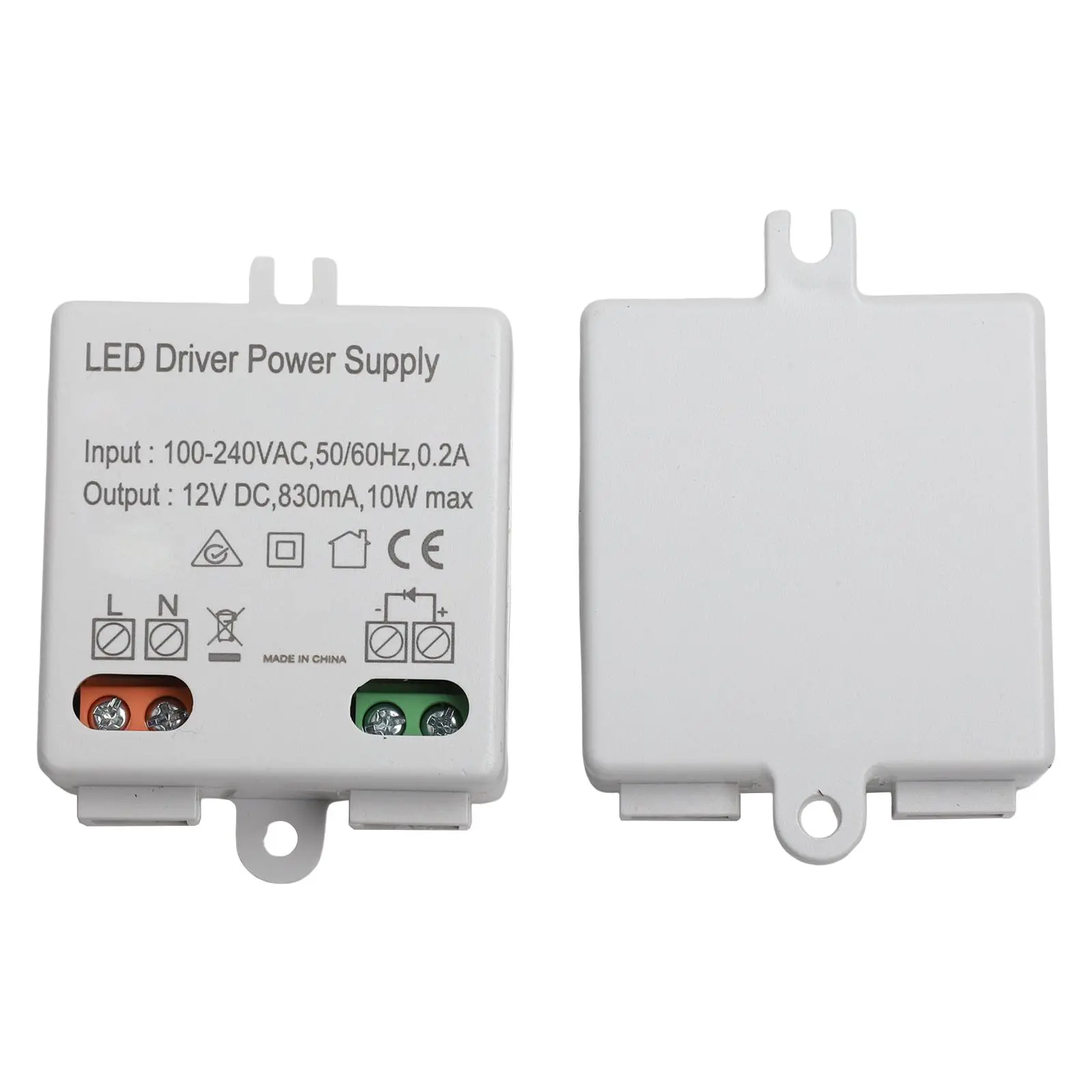 2pcs LED Electronic Transformer DC 12V 10W LED Driver Power Supply For Low Voltage LED Light Strips Doorbells LED Indicators