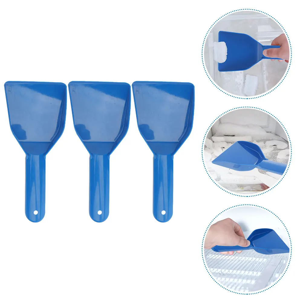 

3pcs Plastic Ice Shovel Thickened Frost Remover Home Kitchen Cleaning Tool Snow Removal Shovels Refrigerator Accessories Easy