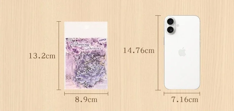 JIANWU Vintage Tree Landscape Material Collage Scrapbooking PET Sticker Creative DIY Journal Stationery