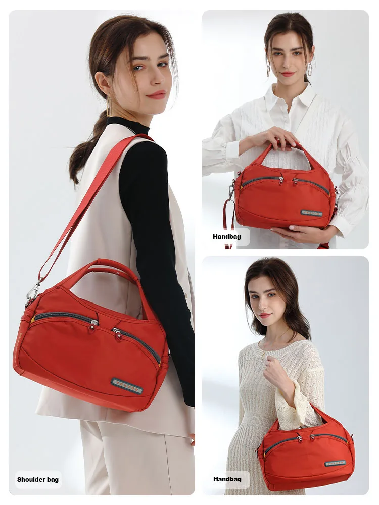 Fouvor-Bolso de mano Oxford de nailon para mujer, bolsa de lona de gran capacidad, bandolera de hombro, 2023, 2587