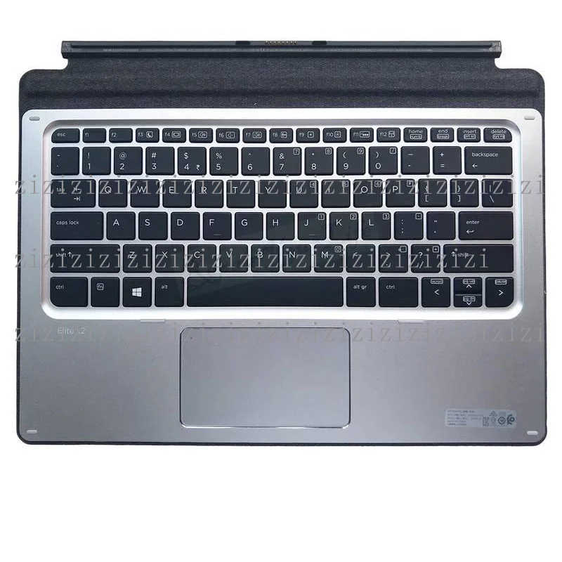 Teclado retroiluminado dos eua touchpad palmrest para hp elite x2 1012 g1 g2 inglês tablet teclado prata c escudo HSTNN-D72K 845651-b31