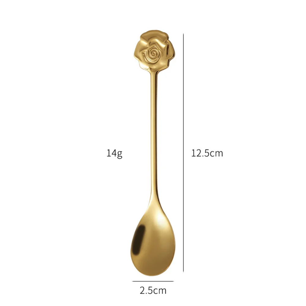 Cuillère à café créative en acier inoxydable, cuillère à lait, cuillère à crème glacée, cuillère à dessert, cuillère à eau neutre, ustensiles de cuisine d'été, ustensiles de cuisine, 1PC