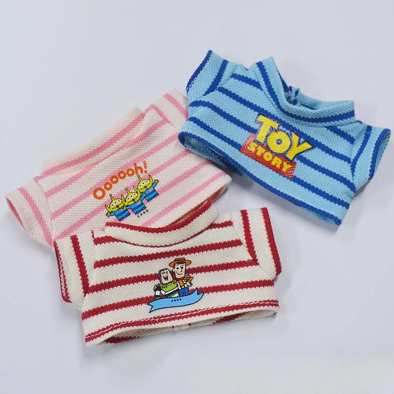 labubu clothes Summer Striped T-shirt Refreshing Set, Top and Shorts Change set, Daily outfits ,labubu accessories(No dolls)
