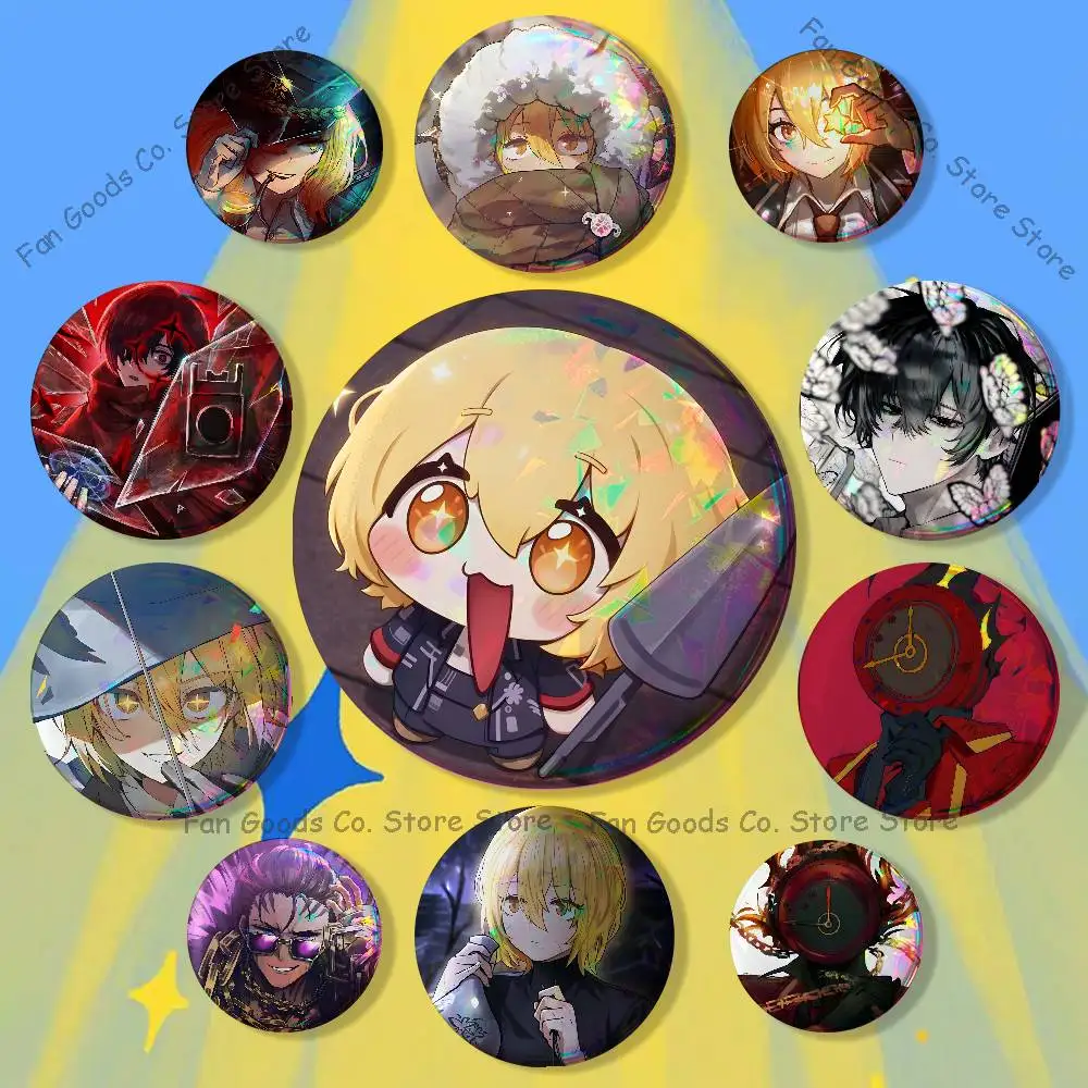 

L-Limbus Game C-Company Brooches for Backpack Accessories 25mm,32mm,48mm,58mm,75mm Round Enamel Pins Cartoon Badge
