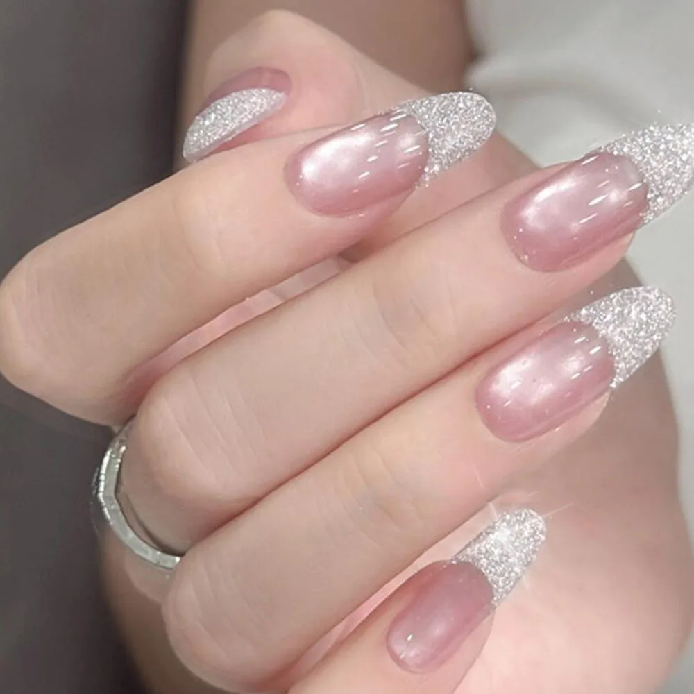 2Jar Silver White Sugar Powder Nail Glitter Shiny Crystal Diamond Flash Sugar Nail Art Powder Snowflake Sea Salt Nail Sugar Dust