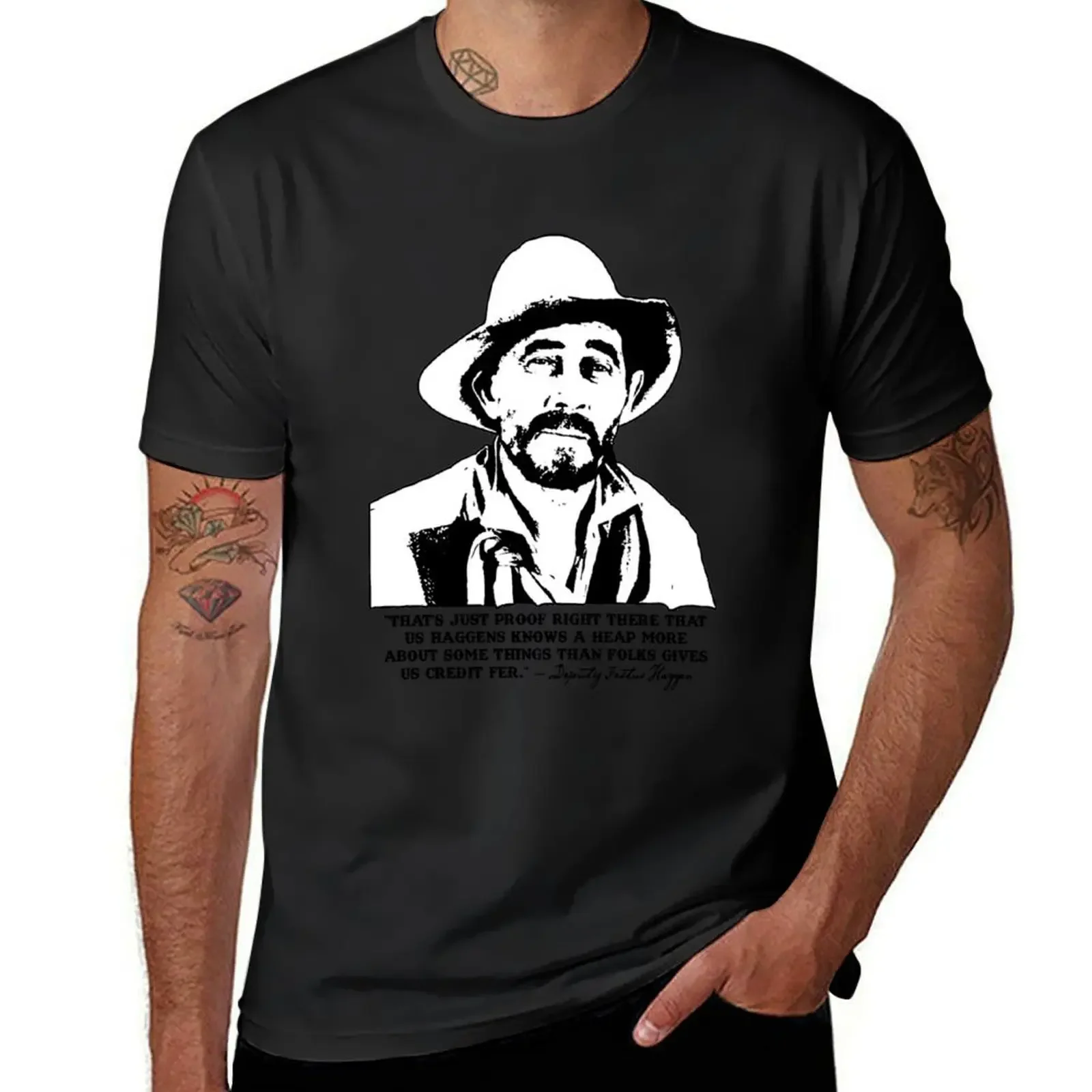 Festus Haggen From Gunsmoke T-Shirt plus size tops blacks plain white t shirts men