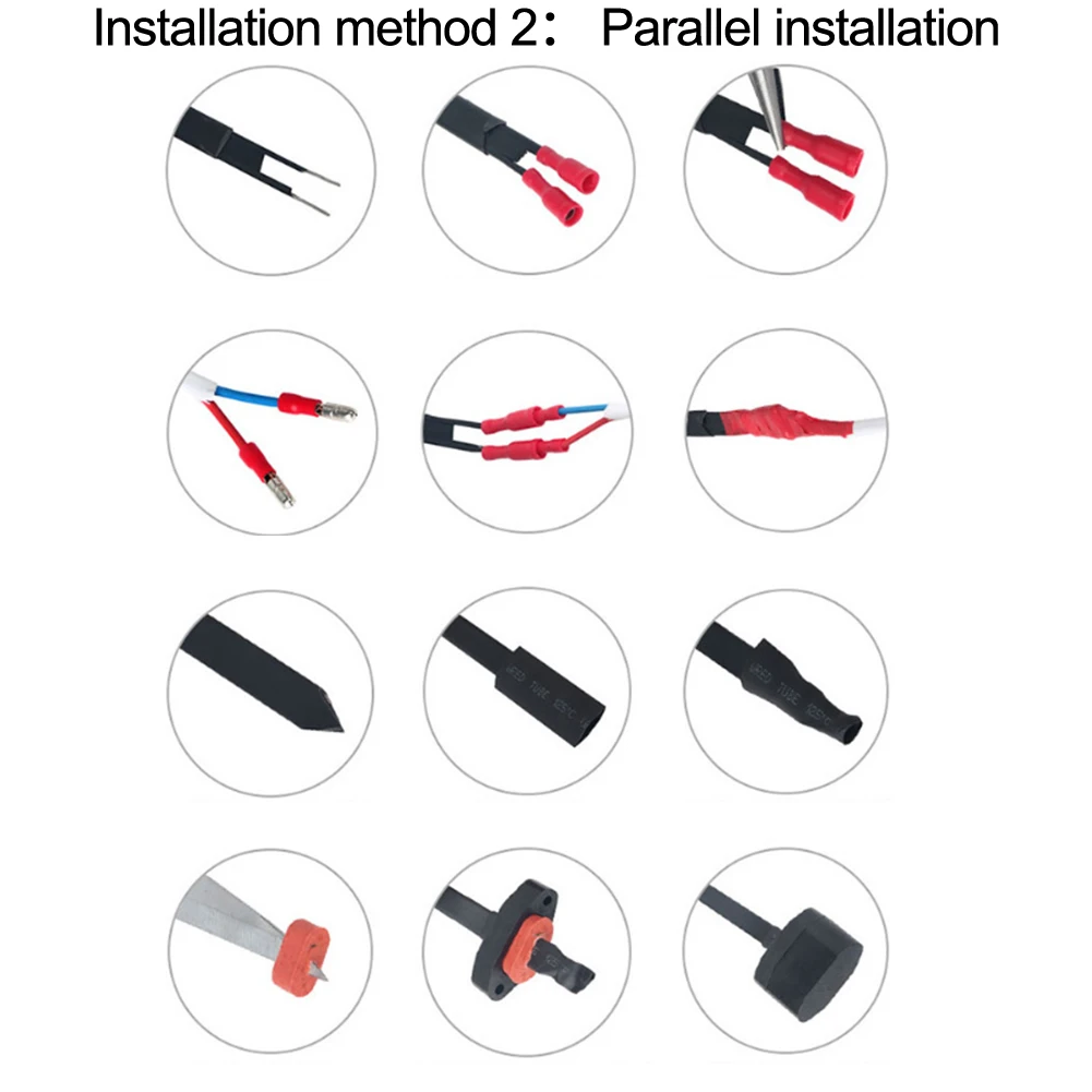 Ligne de fil électrique antigel, adaptée à l'isolation antigel, sûre et intermittente, longueur 5m, 220V