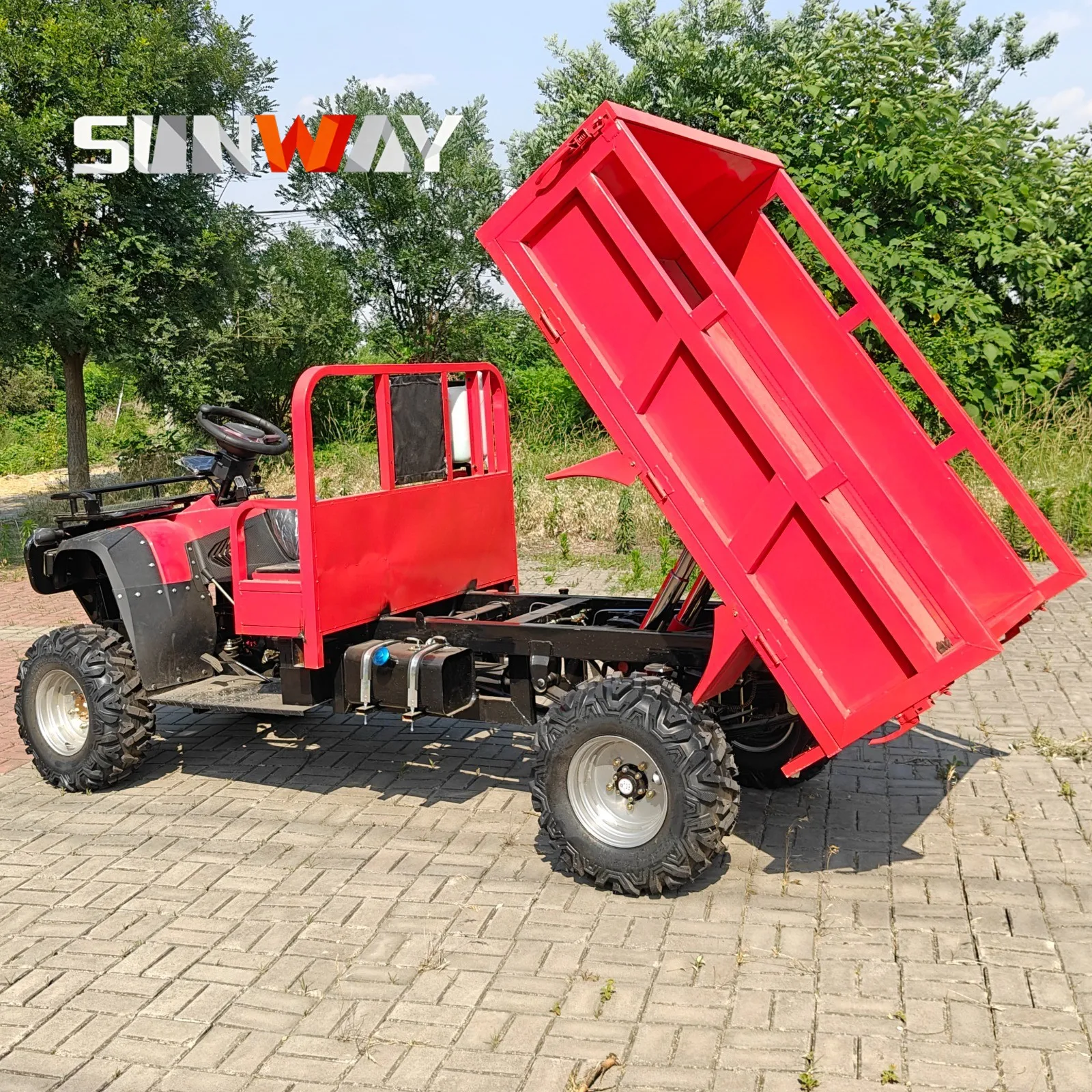 

Rugged UTV Utility Vehicle 400cc Four Wheel Drive Off Road for Agriculture Use Steering Upgrade