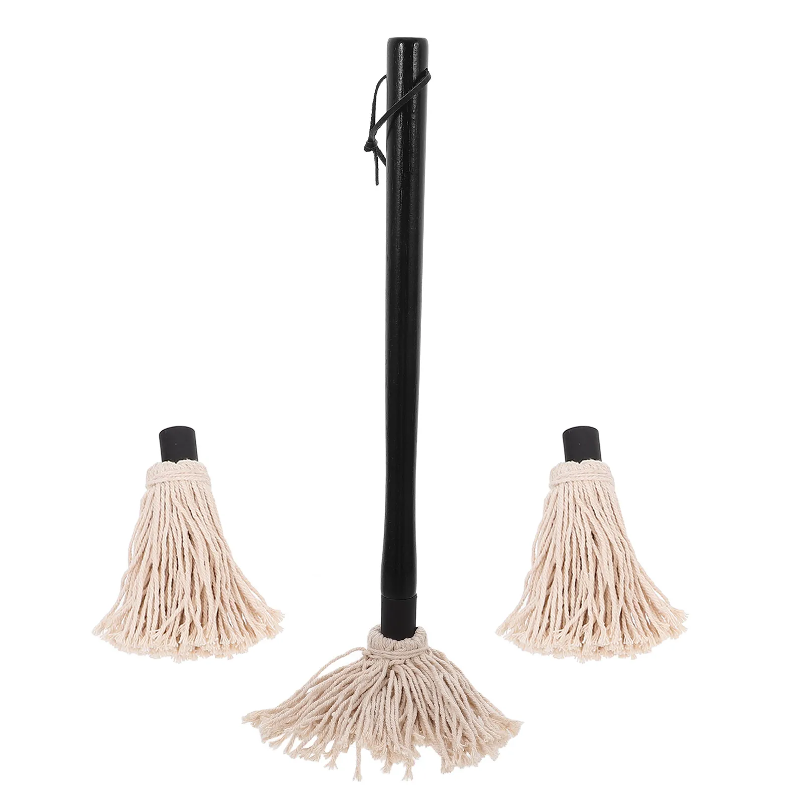 

1 Set Barbecue Basting Mop Brush Wooden Handle Oil Brush BBQ Sauce Pastry Brush Cooking Accessory