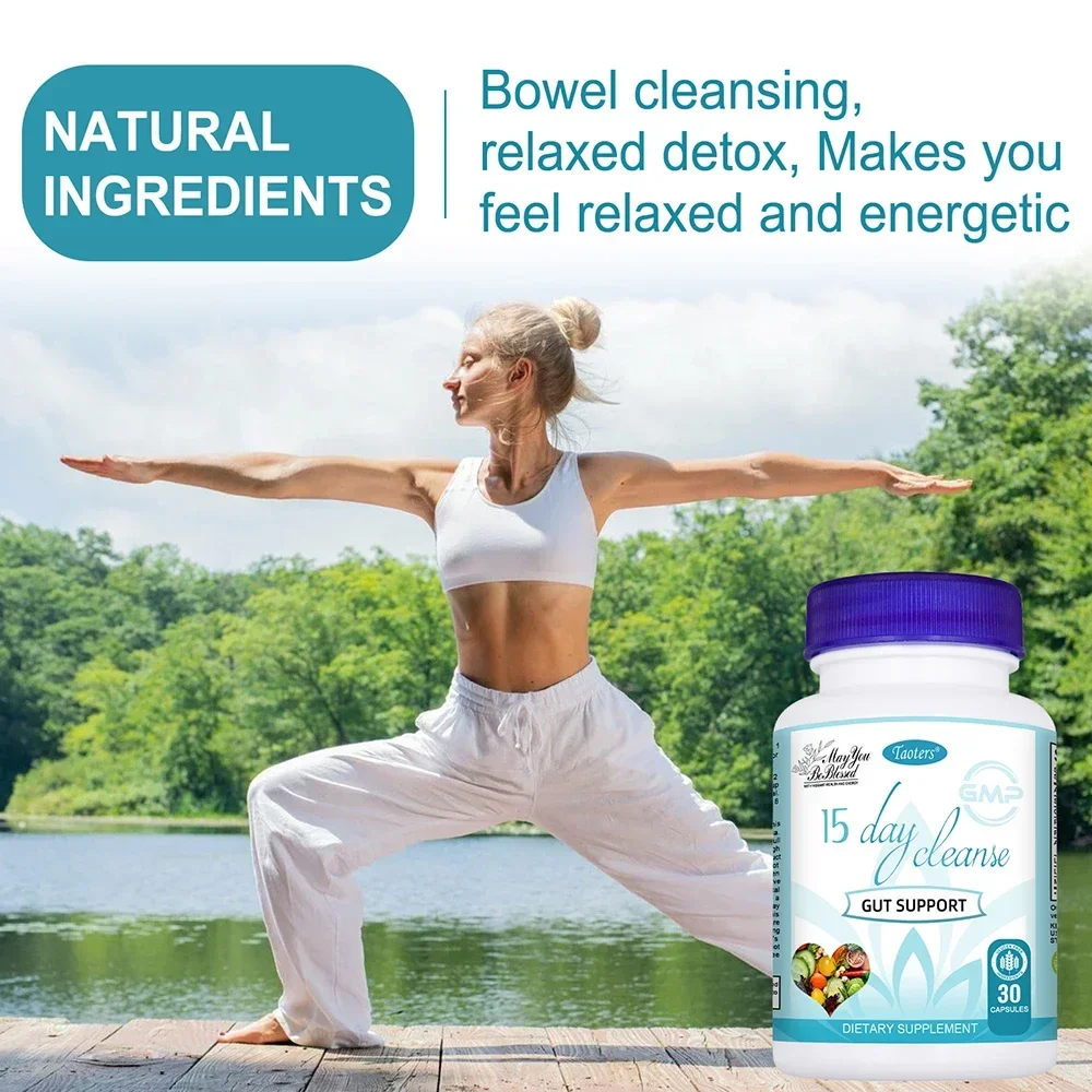 Bowel & Colon Support 15-day Cleanse and Detox, Relieve Bloating, Constipation and Promote Gut Health