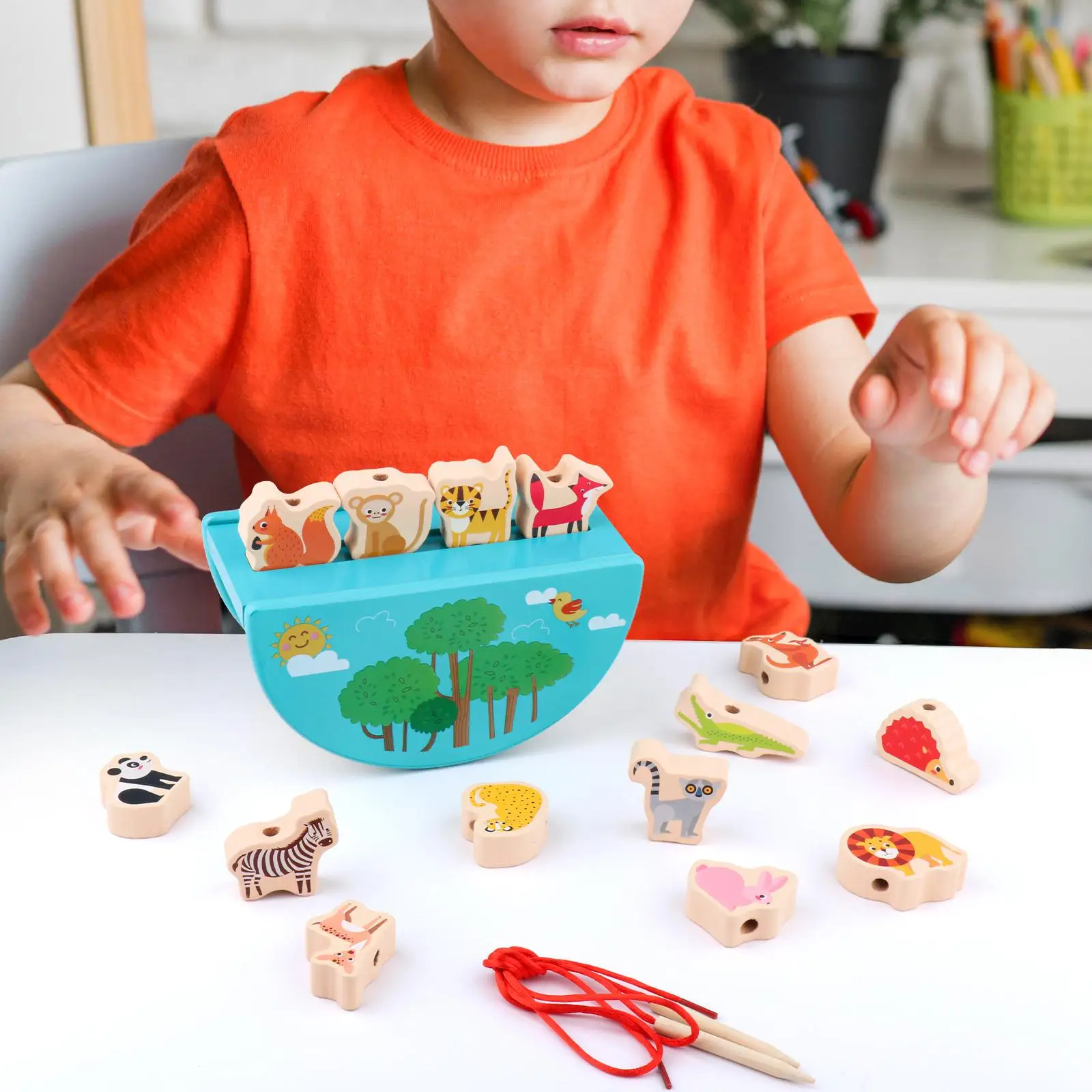 Décennie s en bois à empiler pour enfants, jouets, jeu d'équilibre pour les tout-petits