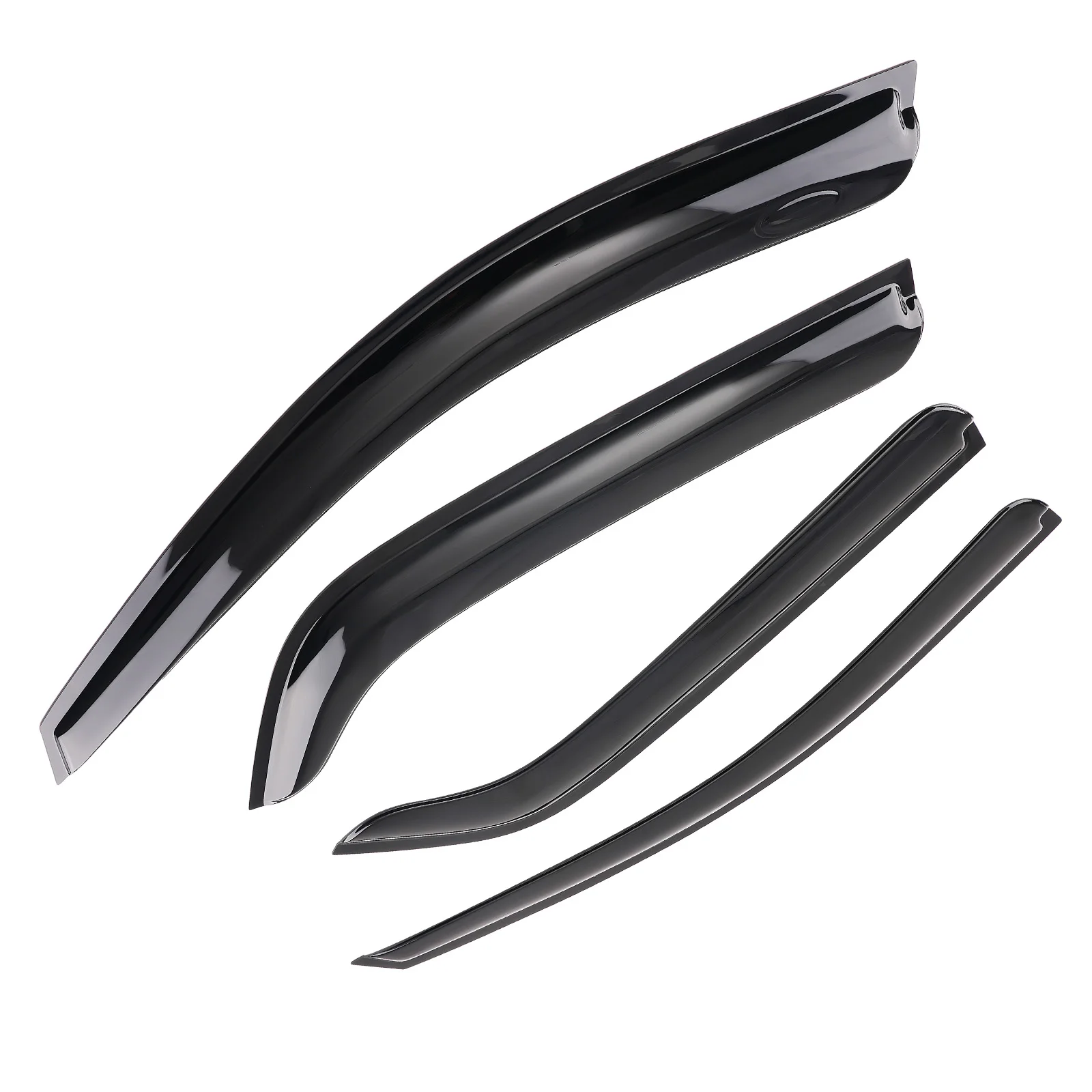 

Rain Guard Window Visor for Kia Sportage 2005-2010 Outside Mount Black