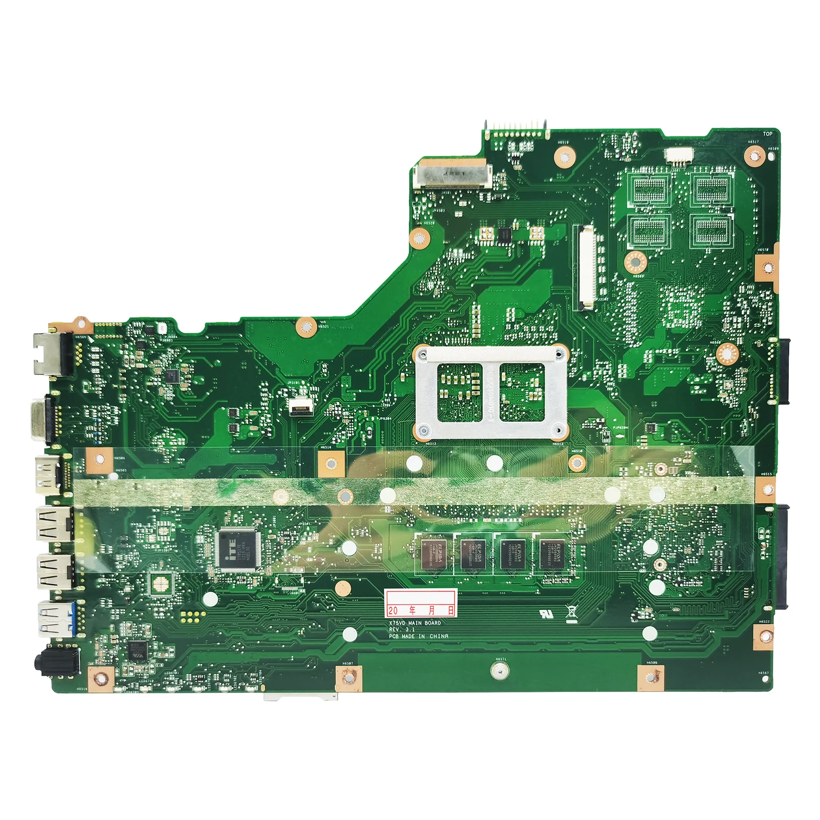 X75VD Laptop Motherboard For ASUS X75VC X75VB X75VD X75V Mainboard HM76 4GB RAM GT610M/GT720M DDR3 100% tested OK