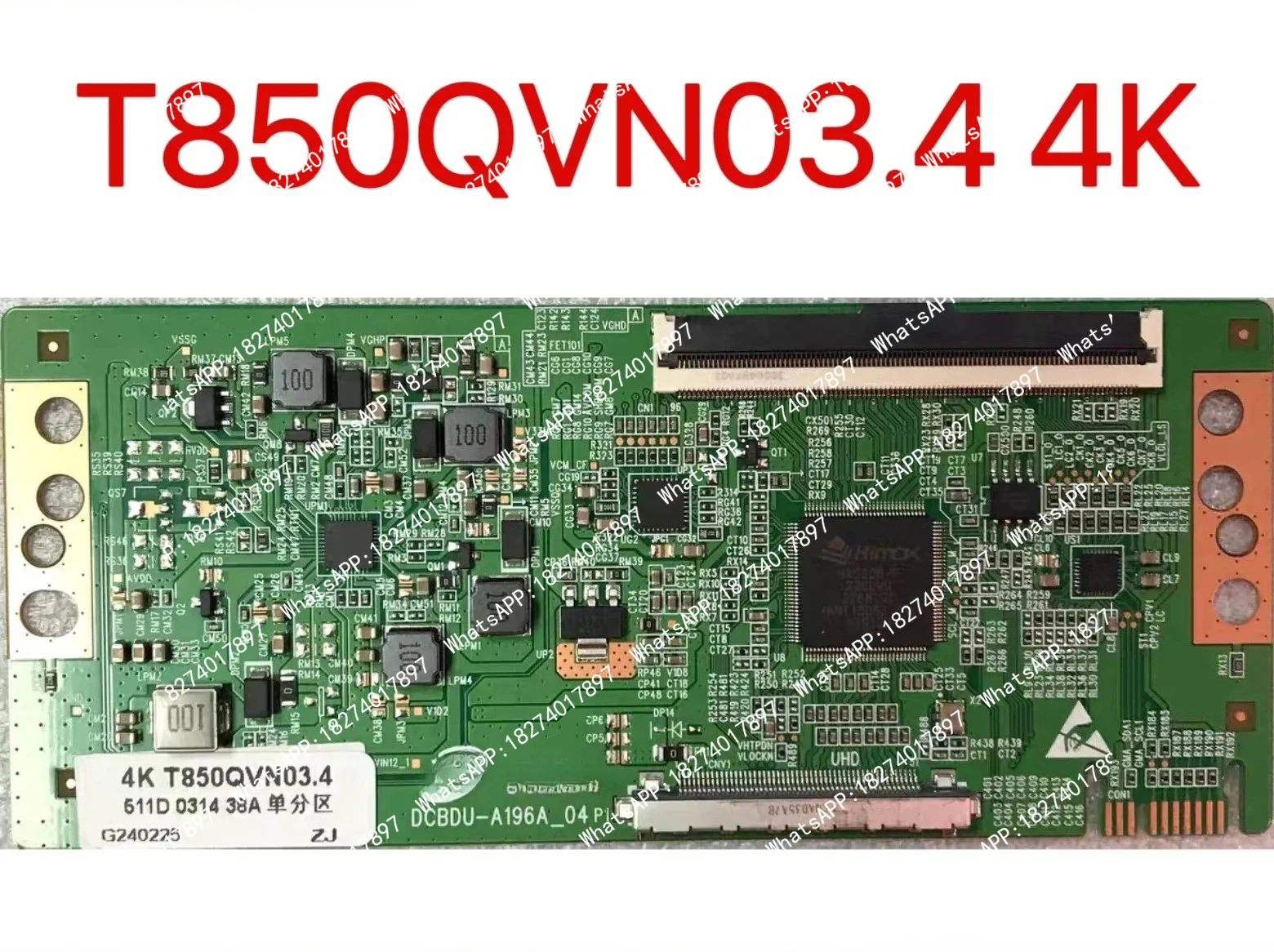 The upgraded T850QVN03.4 4K logic board supports single and double partitioning