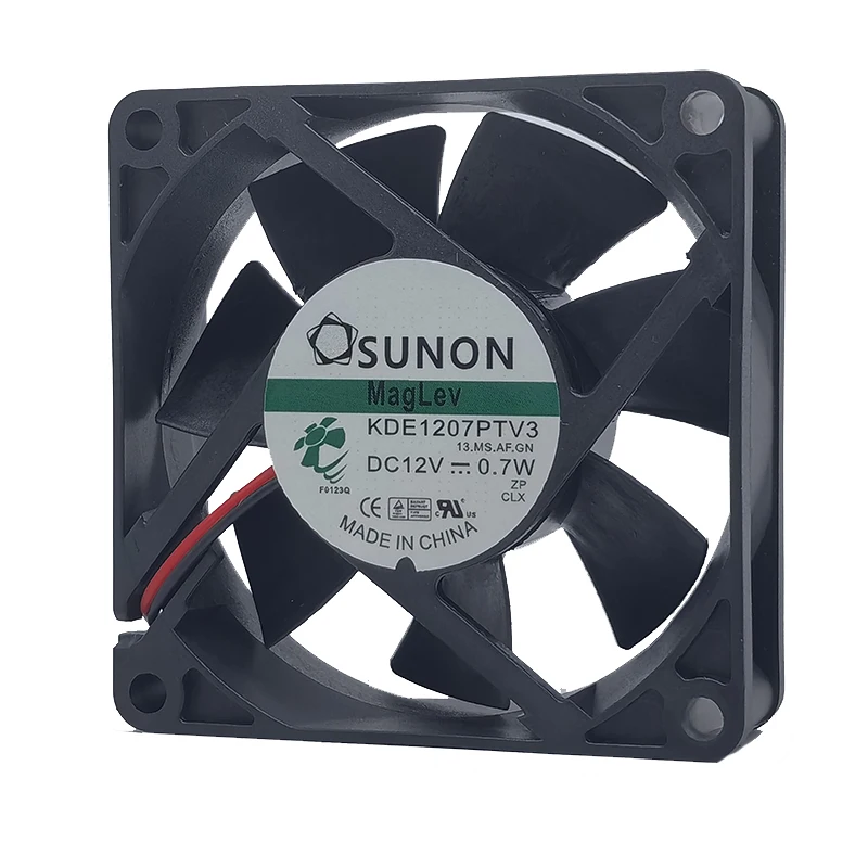 New for sunon KDE1207PTV3 DC12V 0.7W 7025 7cm 70*70*25MM silent magnetic bearing cooling fan