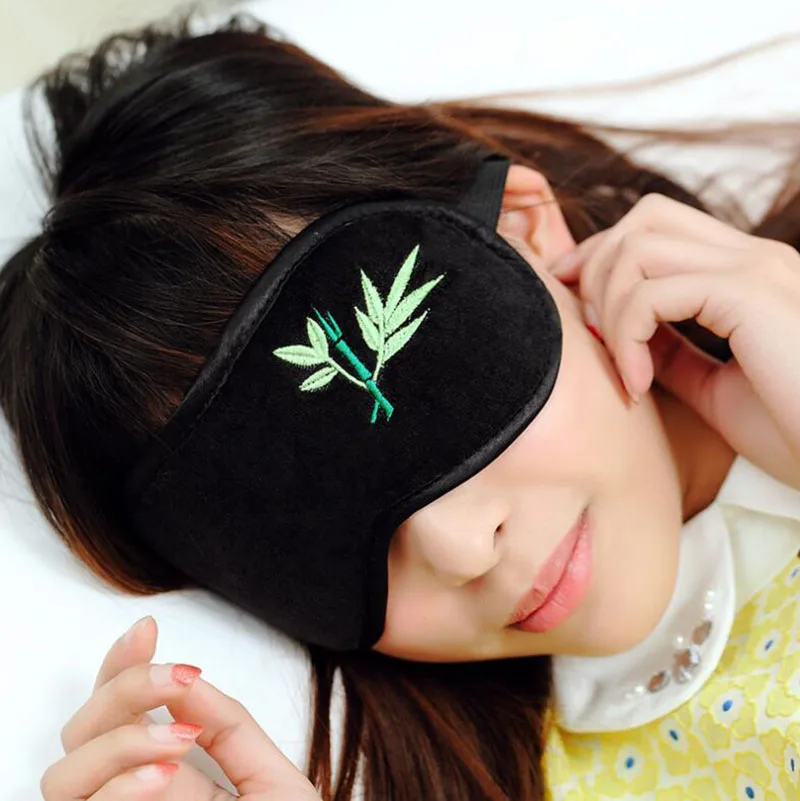 HANRIVER Bamboo charcoal eye mask Sleep shading breathable Cotton is comfortable Alleviate fatigue,