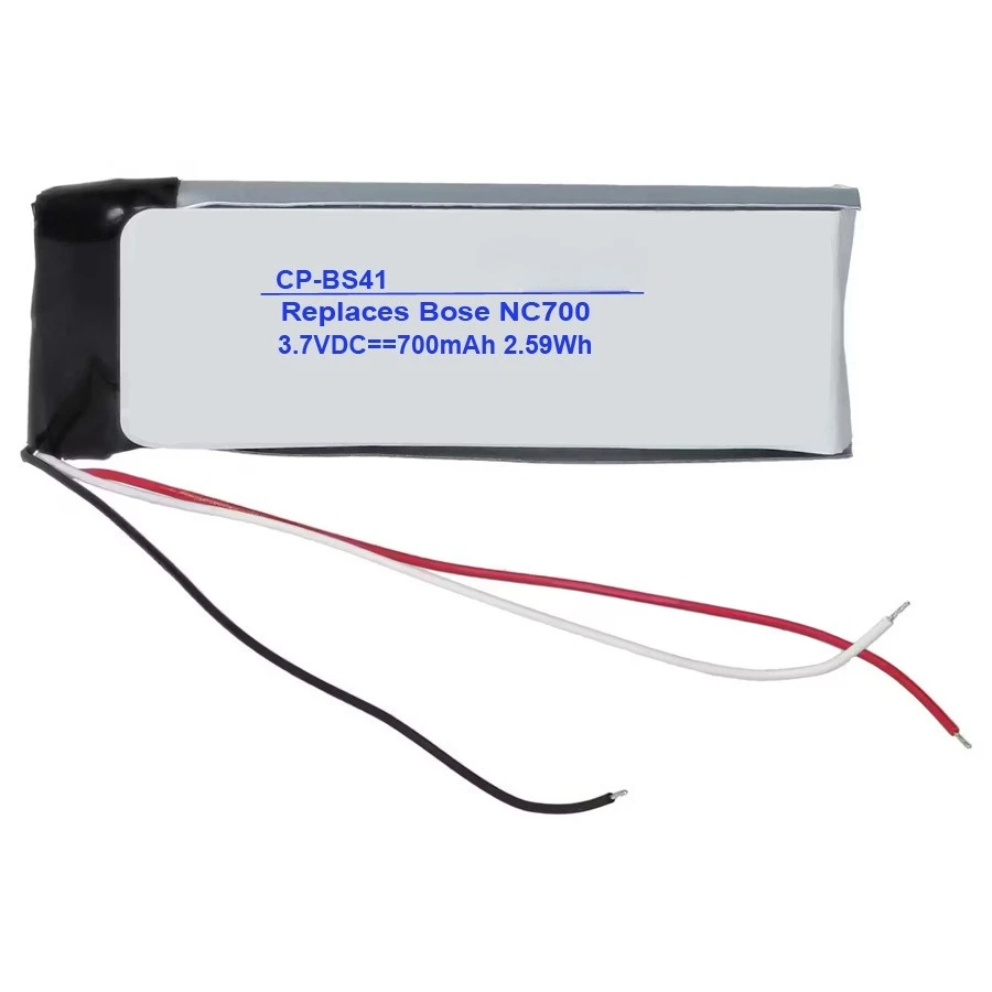 CP-BS41 3.7V 700mAh Headphones Li-Polymer Battery for Bose NC700 Compatible 792200-0010 Rechargeable Batteries
