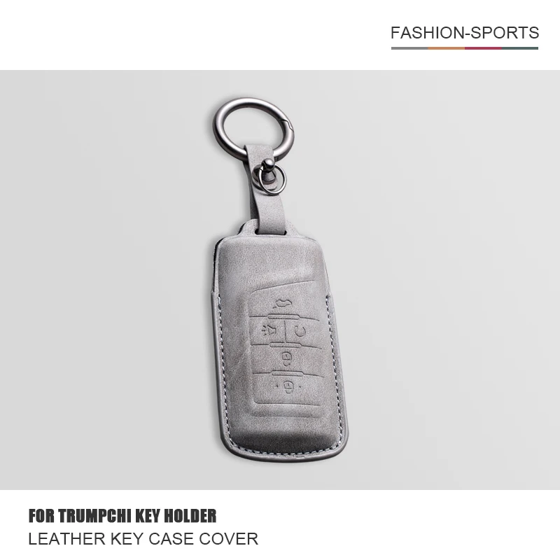 

Leather Car Key Cover Case For Gac Trumpchi GS3 GS4 GS5 GS7 GS8 GA3 GA4 GA5 GA6 GA8 M6 M8 Keychain Protaector Shell Accessories