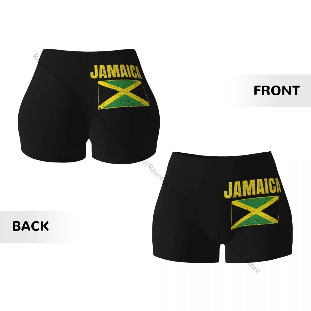 Sexy Strakke Hippe Sportshorts Jamaica Fitness Comfortabele Yogashorts Voor Dames