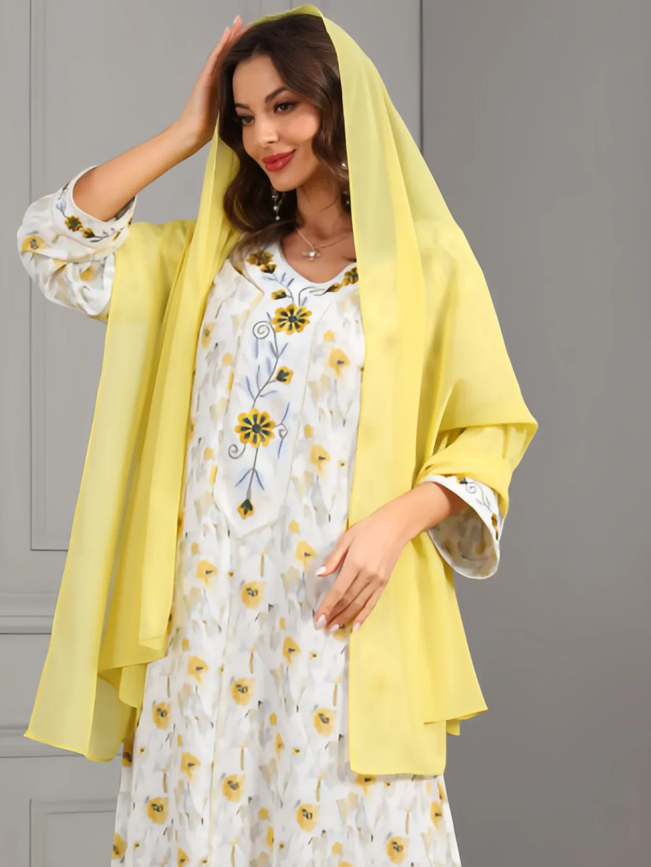 2025 Women Elegant Modest Muslim Islamic Chiffon Scarf Ramadan Hijab Stole Bandana Headscarf Shawl Wrap Bufanda Foulard Headband