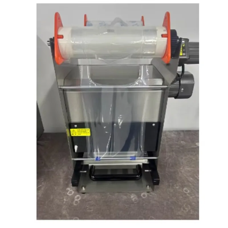 

Industrial Fully Automatic Heat Sealing Machine – Durable Plated Containers Tray Sealer