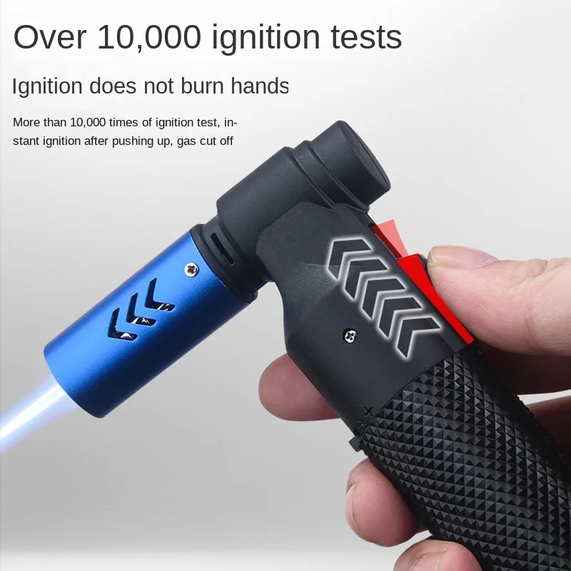 HONEST Jet Butane Gas Lighter Metal Windproof Torch Lighter Windproof Kitchen Barbecue Accessories Lighter Outdoor Ignition Tool