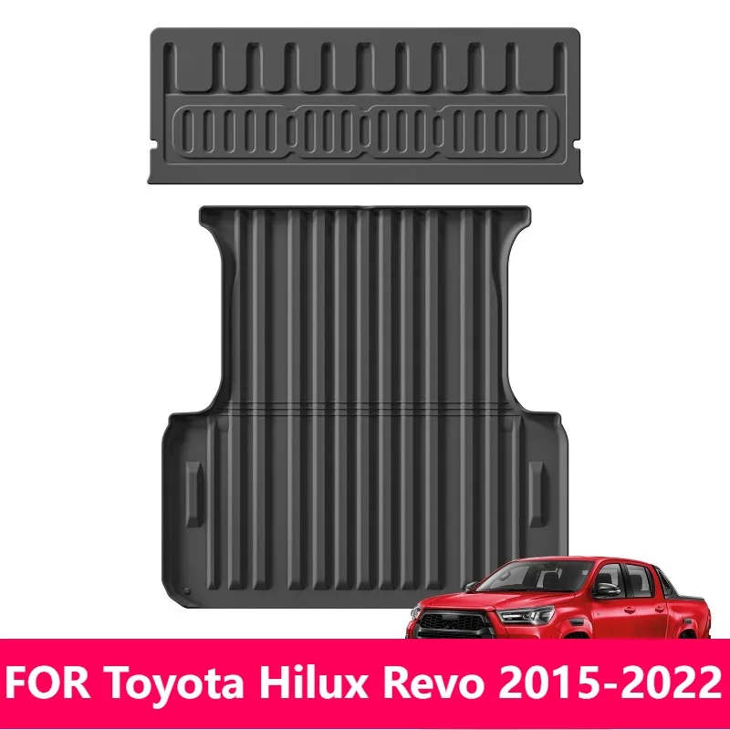 

Для Toyota Hilux Revo 2015-2022 коврик на заднюю дверь, водонепроницаемый вкладыш для грузовика, защитная накладка на задний багажник, аксессуары для грузовых автомобилей