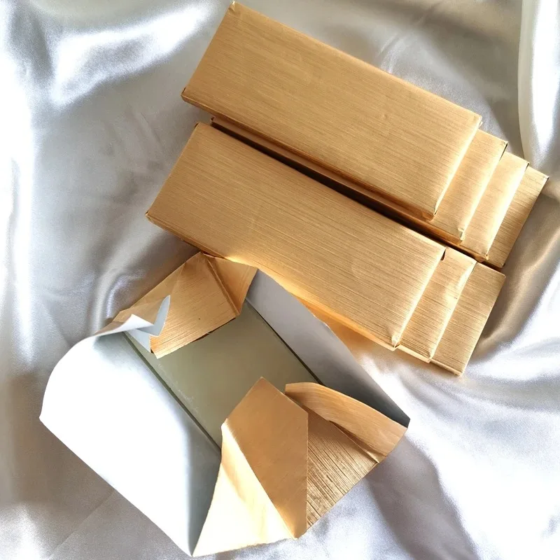 Feuilles d'aluminium laminées pour emballage de barres chocolatées, papier alimentaire pour emballage de cadeaux de mariage, fête d'anniversaire, décoration
