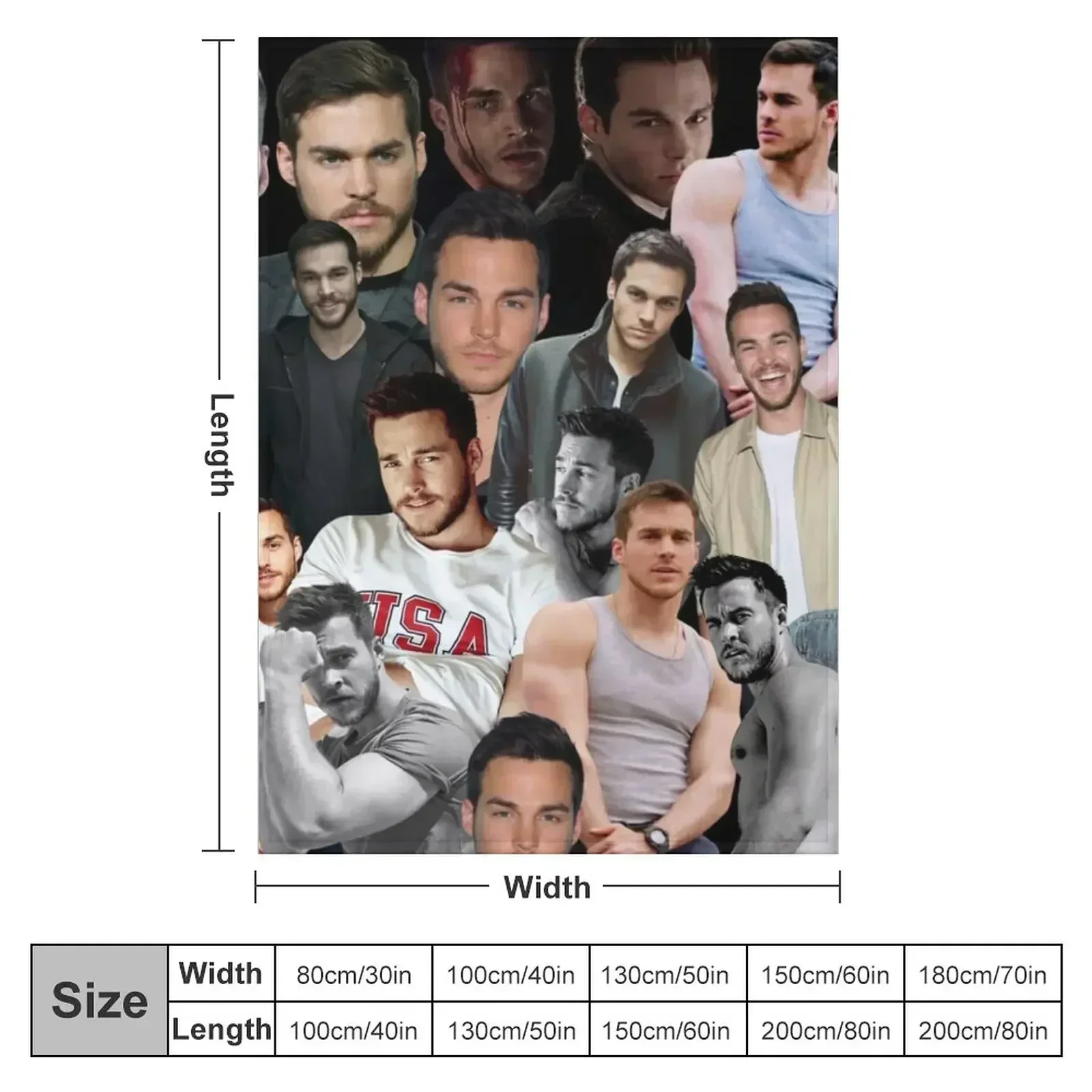 New kai parker photo collage Throw Blanket couch cozy soft plush fuzzy picnic outdoor blanket