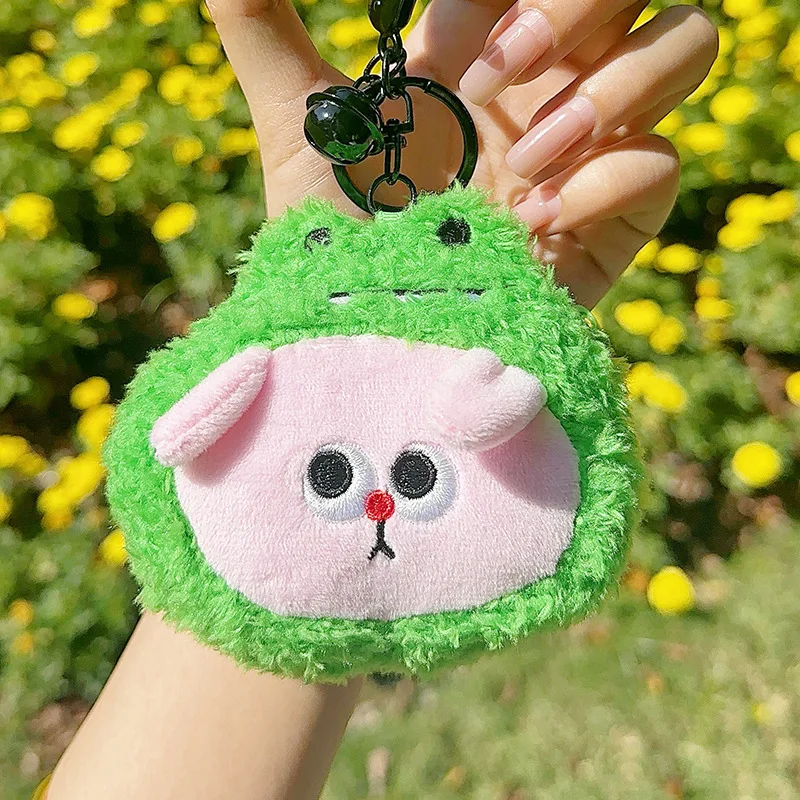 Funny Crocodile Coin Bag Keyrings Creative Cute Crocodile Doll Keychain For Car Keys Accessories Kawaii Keys Holder Bag Pendant