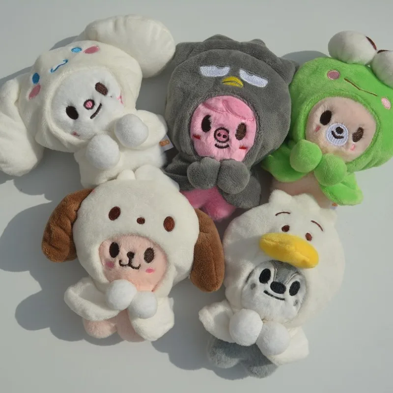 New Cute Stuffed Animal Skz Plush Doll 10cm Wolf Lee Rabbit Plush Toy Fans Made Collection Pink Pig Pendant Birthday Fans Gift