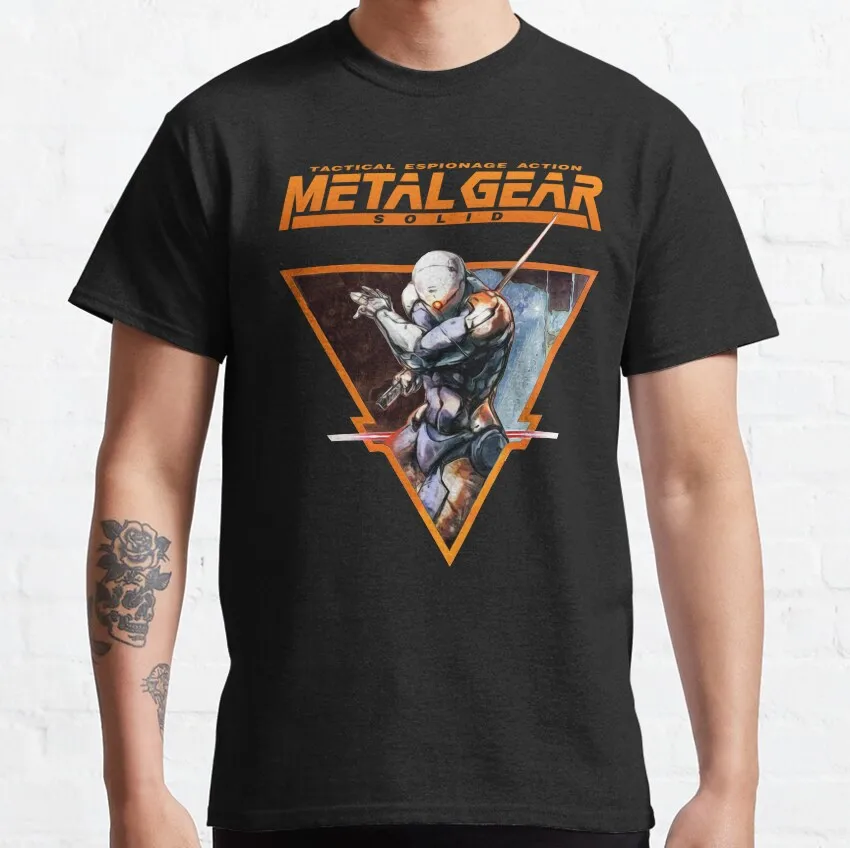 

Gray Fox Option C Metal gear solid snake cyborg ninja MGS video games T Shirts Tactical espionage action 100% Cotton printed