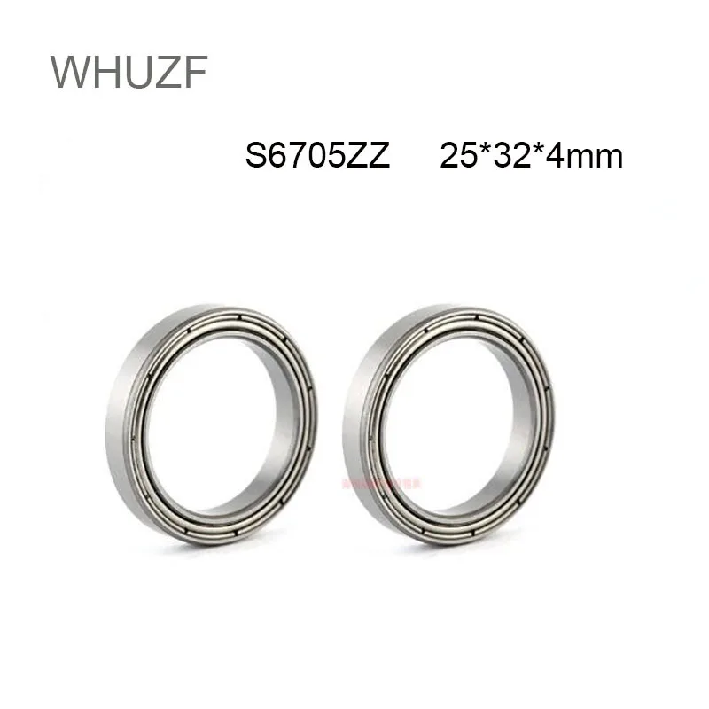 

WHUZF Free Shipping 5pcs S6705ZZ Stainless Steel Bearing 25*32*4 mm ABEC-3 Slim Thin Section S61705ZZ Ball Bearings S6705 Z ZZ