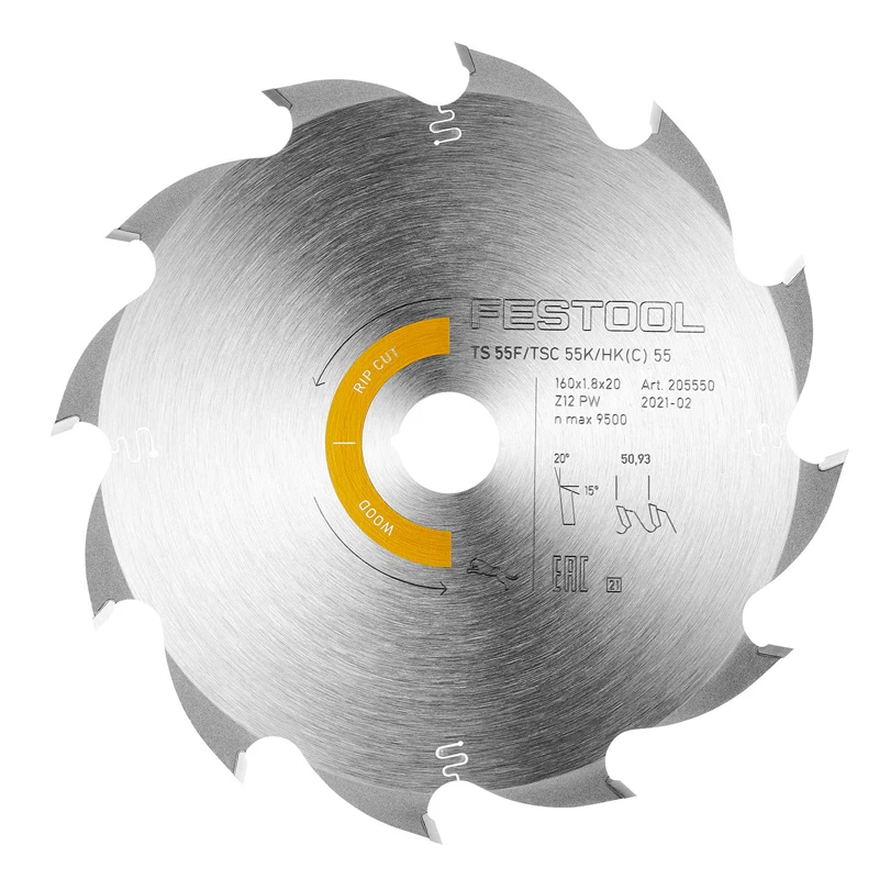 FESTOOL 168mmx20mm Saw Blade Series Reply Multiple Environments Collocation Accurate Fast Cutting  Tool TSC 55 TSC 55 K