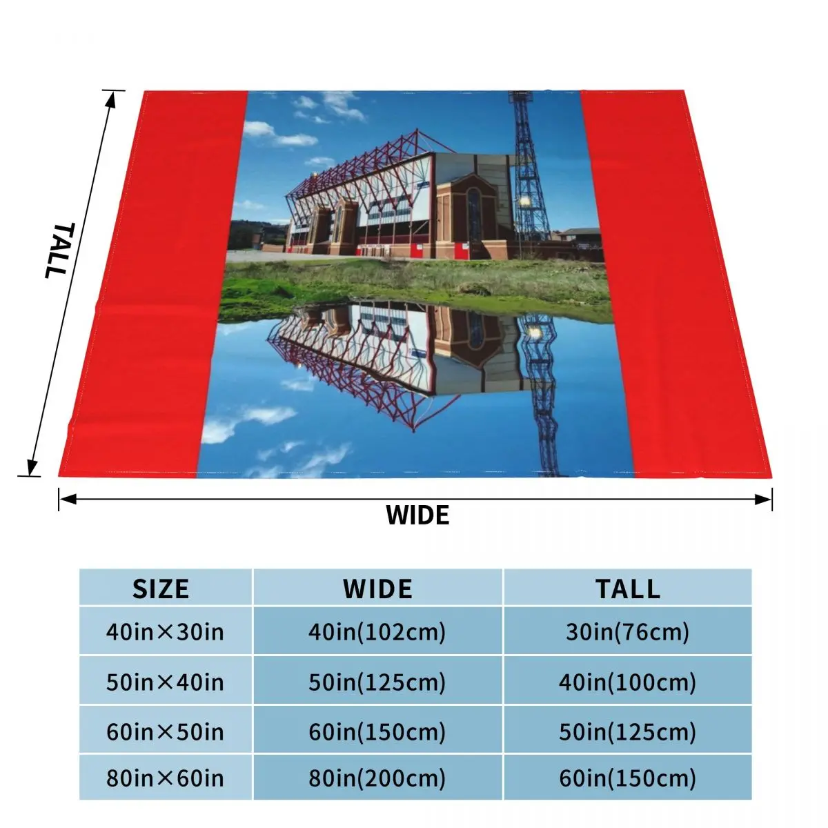 Barnsley Oakwell Stadium Reflection Throw Blanket Bed covers Luxury Brand for babies Blankets