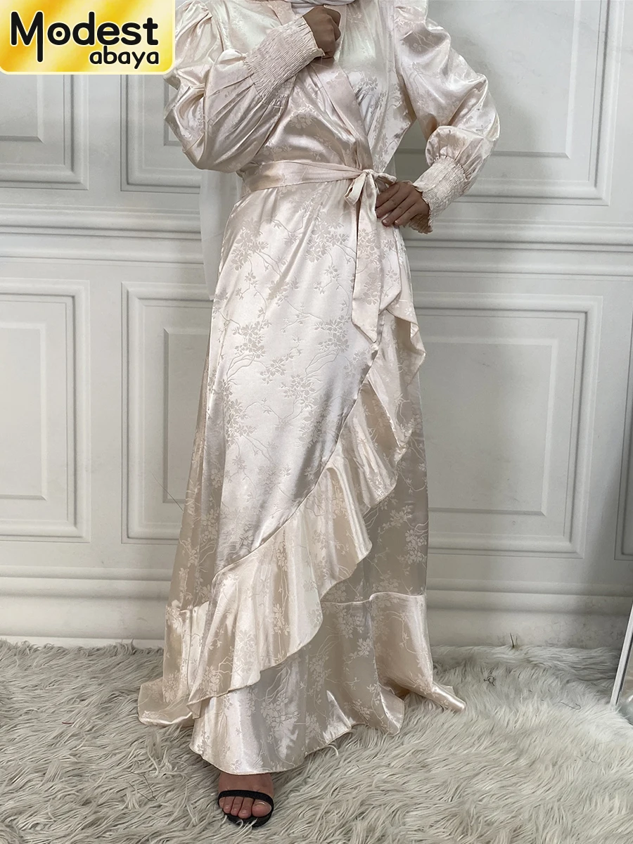 Abaya Ramadan Muslim fashion Women\'s dress Dubai Turkey Arab fashion patchwork long dress Islamic popular clothing