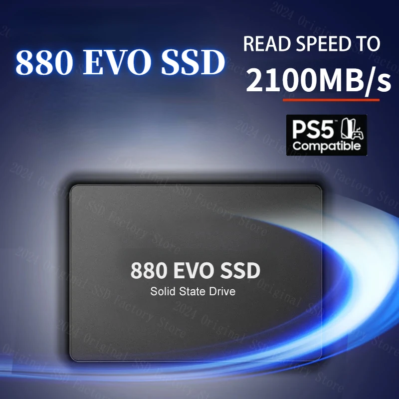 

880EVO 4TB SSD 2TB 1TB 2.5Inch SATA 3 SSD Desktop Laptop High Speed Solid State Drive Hard Drive Disk Disc Solid State Disks PS5